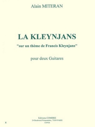 MITERAN Alain La Kleynjans sur un thme de Francis Kleynjans 2 guitares Partition