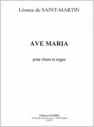 Ave Maria op.17 pour chant et orgue