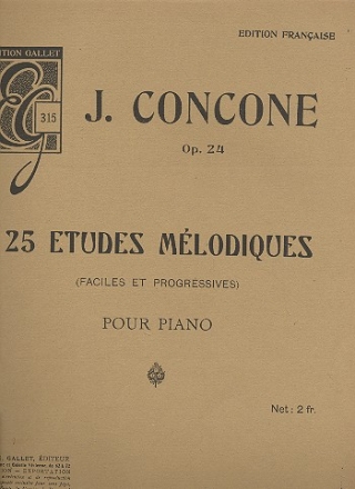 25 tudes mlodiques op.24 pour piano
