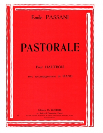 Pastorale pour hautbois et piano