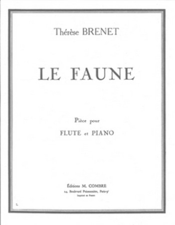 BRENET Thrse Le Faune flte et piano Partition