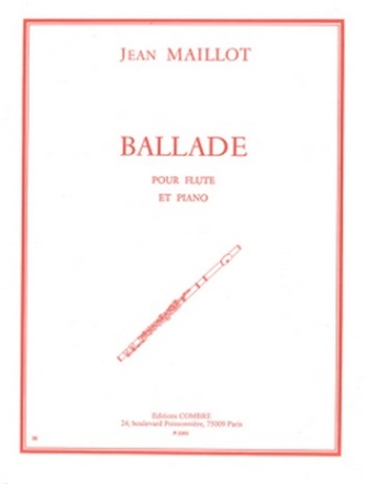 MAILLOT Jean Ballade flte et piano Partition