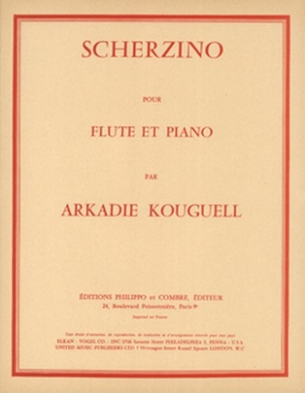 KOUGUELL Arkadie Scherzino flte et piano Partition