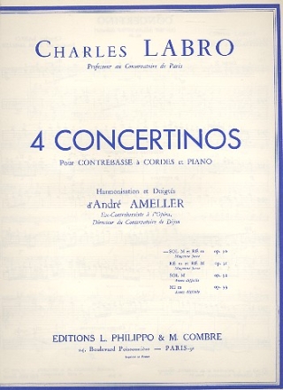 Concertino no.1 op.30 pour contrebasse et piano
