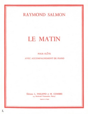SALMON Raymond Le Matin flte et piano Partition