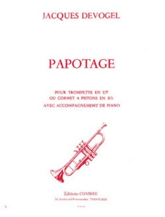 DEVOGEL Jacques Papotage trompette et piano Partition