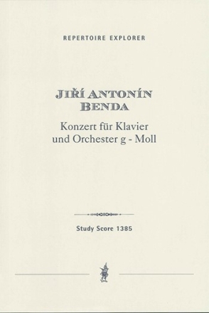 Benda, Georg Konzert fr Klavier und Orchester g - Moll Studienpartitur