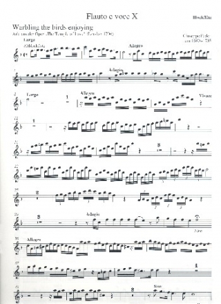 Flauto e voce Band 10 fr Gesang (hoch), 2 Blockflten und Bc Blockflte