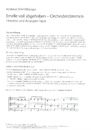 Emelie voll abgehoben fr Kinderchor und Klavier (Instrumente ad lib) Auffhrungshinweise und Arrangier-Tipps
