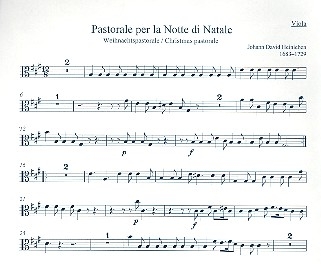 Pastorale per la notte di natale fr 4 Oboen, 2 Violinen, Viola und Bc Viola