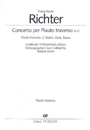 Konzert G-Dur fr Flte und Streicher Flte
