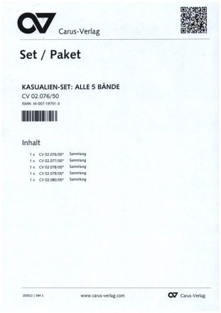 Musik zu Kasualien Band Band 1 - 5  Set von 5 Bnden