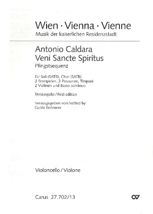 Veni Sancte Spiritus fr Soli, gem Chor und Instrumente Violoncello/Violonce (Kontrabass)