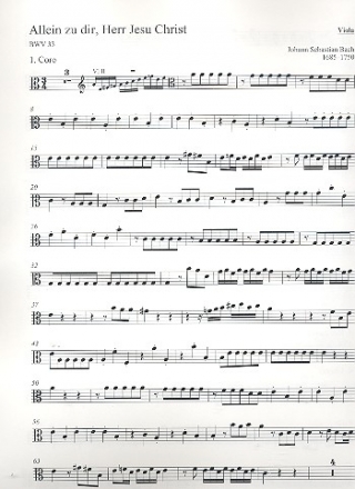 Allein zu dir Herr Jesu Christ Kantate Nr.33 BWV33 Viola