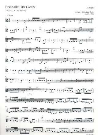 Erschallet, ihr Lieder Kantate Nr.172 BWV172 Viola 2