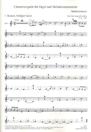 Ausgewhlte Werke Reihe 4 Instrumentalwerke Band 1 Melodieinstrument/Oboe