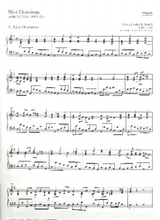 Nisi Dominus fr Soli, gem Chor, Streichorchester und Bc Orgel