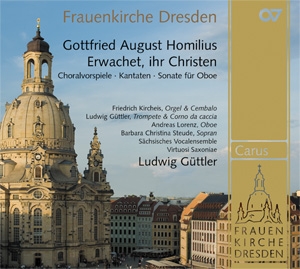 Homilius, Gottfried August Homilius: Erwachet, ihr Christen. Choralv  CD