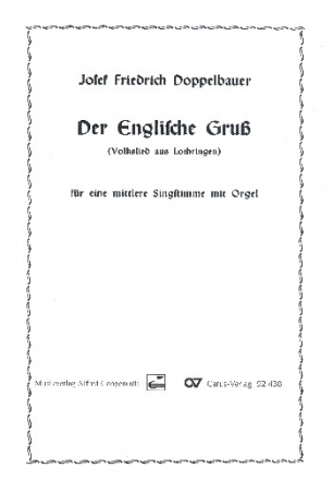 Der englische Gru fr Gesang (mittel) und Orgel Partitur (dt)