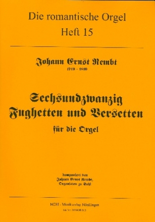 26 Fughetten und Versetten fr Orgel