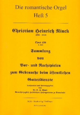 Sammlung von Vor- und Nachspielen ... op.129,1 fr Orgel
