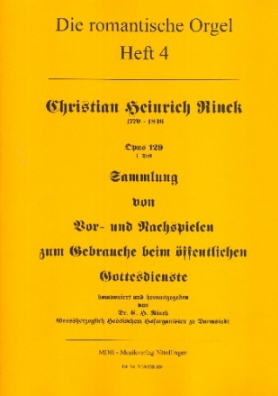 Sammlung von Vor- und Nachspielen ... op.129,2 fr Orgel