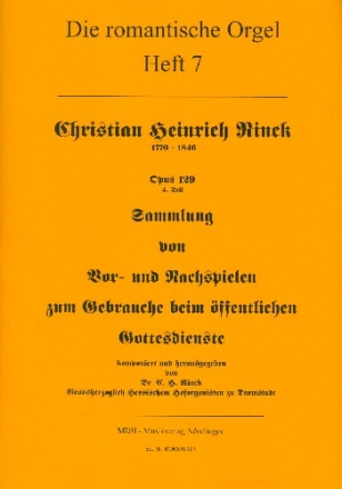 Sammlung von Vor- und Nachspielen ... op.129,4 fr Orgel