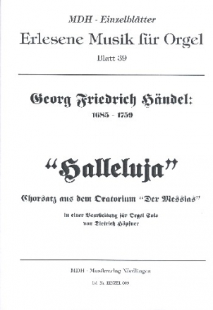 Halleluja fr Orgel