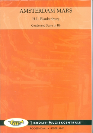Amsterdam Mars for concert band score in bb and parts