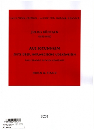 Aus Jotunheim fr Horn und Klavier