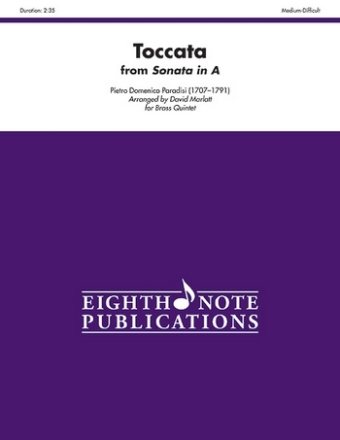 Pietro Domenico Paradisi (Arr, David Marlatt) Toccata from Sonata in A 2 Trp | Hrn | Pos | Tub