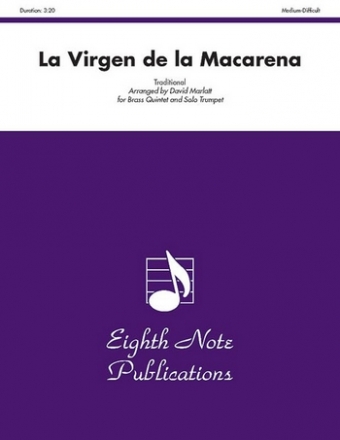 La virgen de la Macarena for solo trumpet, 2 trumpets, horn in F, trombone and tuba score and parts