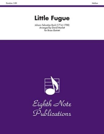 Johann Sebastian Bach (Arr, David Marlatt) Little Fugue 2 Trp | Hrn | Pos | Tub
