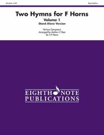 2 Hymns for Horns in F vol.1 - Stand alone Version for 4 horns score and parts