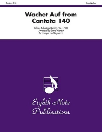 Wachet auf rufet uns die Stimme BWV140 fr Trompete und Klavier