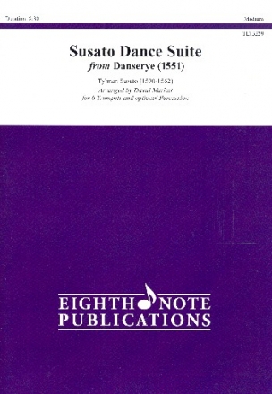 Dance Suite for 6 trumpets (percussion ad lib) score and parts