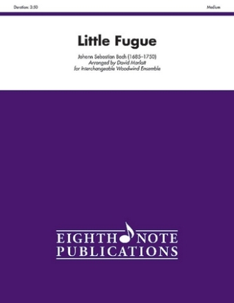 Johann Sebastian Bach (Arr, David Marlatt) Little Fugue Woodwind Ensemble