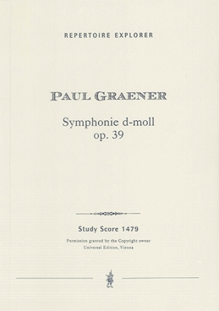 Sinfonie d-Moll op.39 fr Orchester Studienpartitur