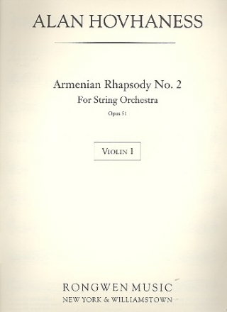 Armenian Rhapsody no.2 op.51 for string orchestra parts (4-4-3-2-2)