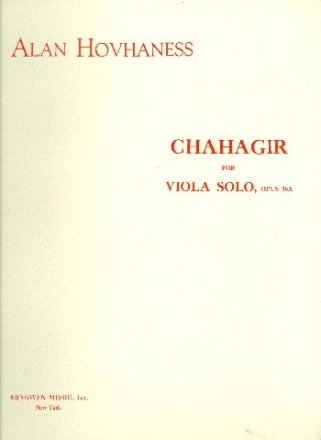 Chahagir op.56a - for viola solo