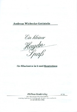 Ein kleiner Haydn-Spa fr Klarinette und Kontrabass Stimmen
