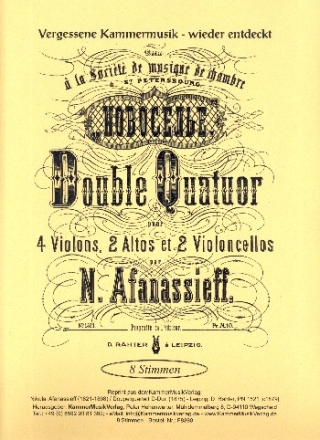 Doppel-Quartett D-Dur fr 4 Violinen, 2 Violen und 2 Violoncelli Stimmen