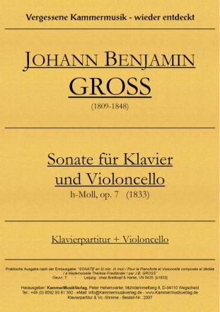 Sonate h-Moll, op.7 (1833) fr Violoncello und Klavier