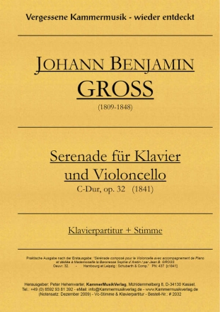 Serenade C-Dur, op.32 (1841) fr Violoncello und Klavier
