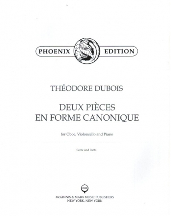 2 Pieces En Forme Canonique for oboe, violoncello and piano score and parts