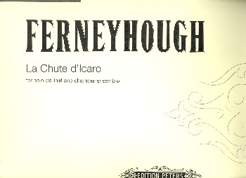 La chute d'Icare fr Klarinette und Ensemble Partitur,  Archivkopie