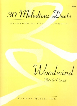 30 melodious Duets for flute and clarinet score