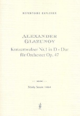 Konzertwalzer D-Dur Nr.1 op.47 fr Orchester Studienpartitur