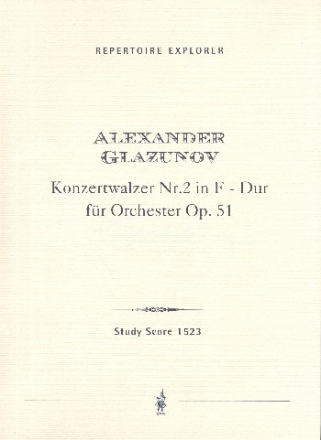 Konzertwalzer F-Dur Nr.2 op.51 fr Orchester Studienpartitur