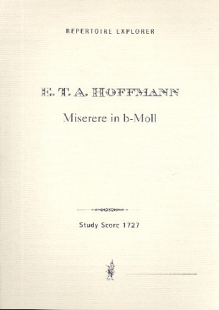 Miserere b-Moll fr Soli, Chor und Orchester Partitur